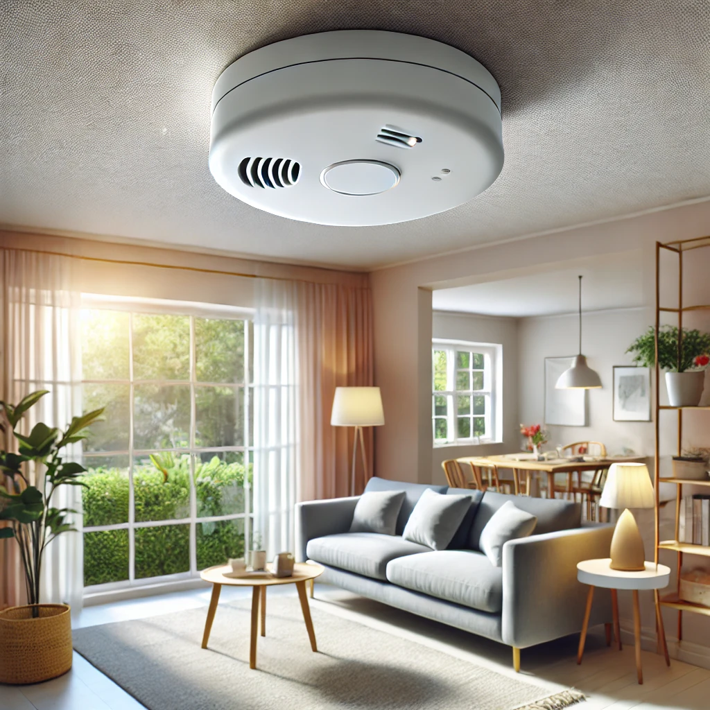 Czujki dymu w lokalach mieszkalnych.